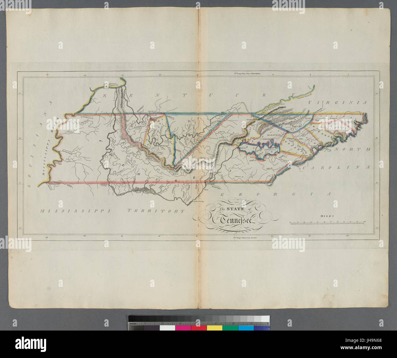 Stato del Tennessee (NYPL b15376638-1403996) Foto Stock