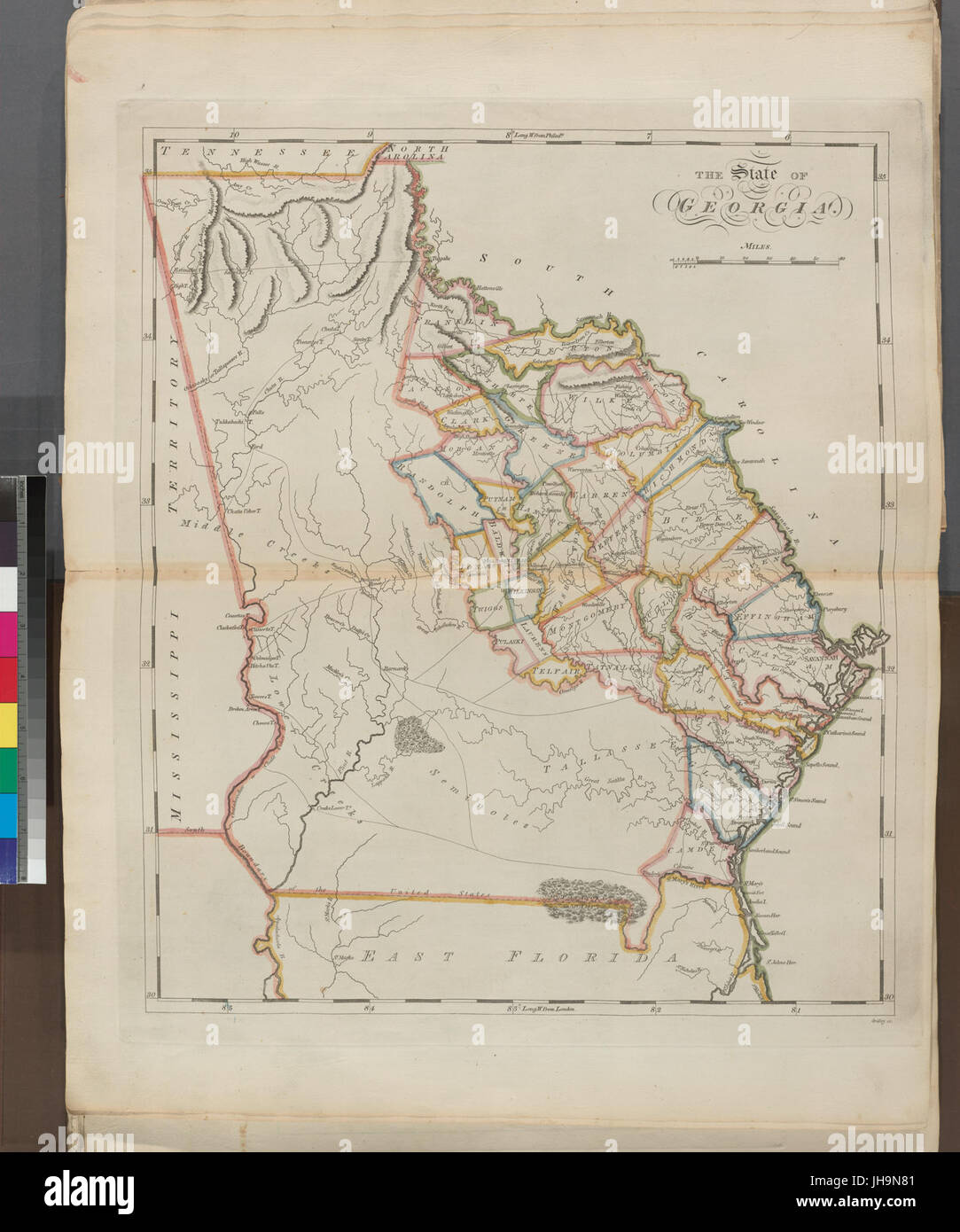 Lo Stato della Georgia (NYPL b15376638-1404005) Foto Stock