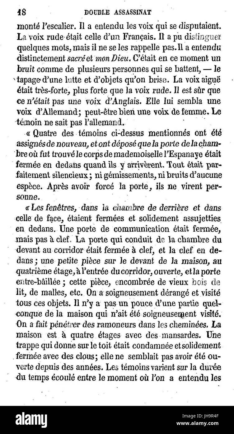 Histoires extraordinaires, 047 Foto Stock