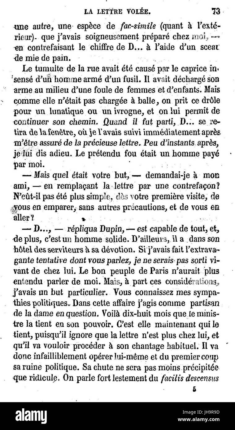 Histoires extraordinaires, 102 Foto Stock