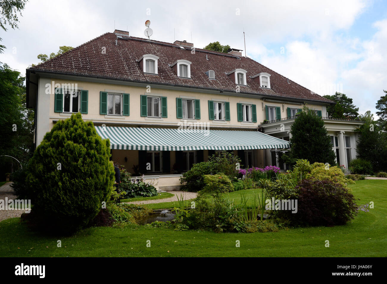 Foto di residenza dell'Ambasciatore britannico a Berlino, Germania, adottata il 13 luglio 2017. La Gran Bretagna è il principe Willian e il suo wiffe arriva a Berlino il 19 luglio. Foto: Jens Kalaene/dpa-Zentralbild/dpa Foto Stock