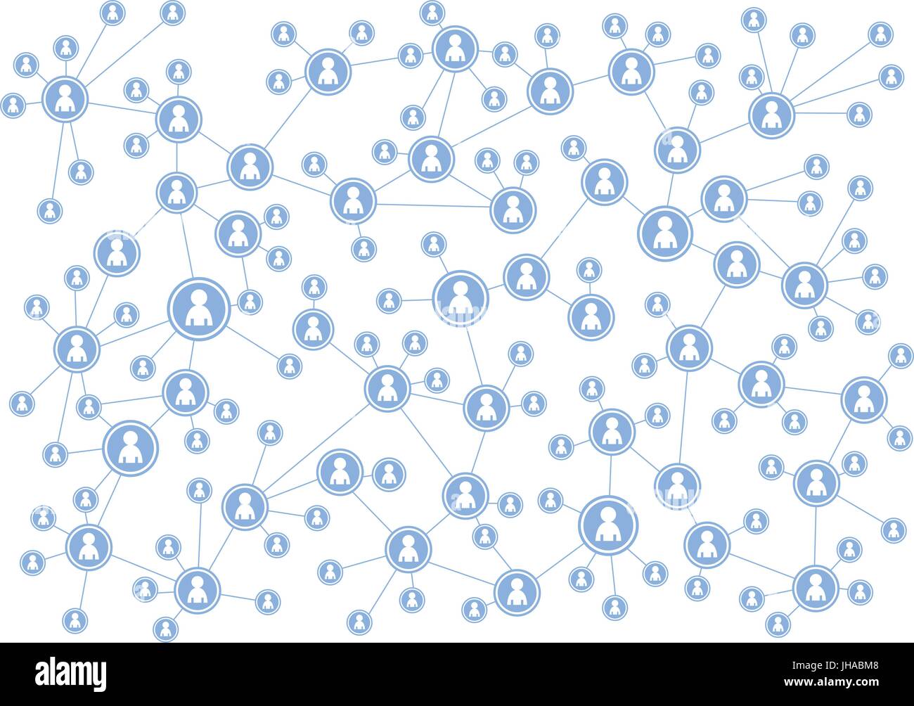 I social media le icone / illustrazione - rete Foto Stock