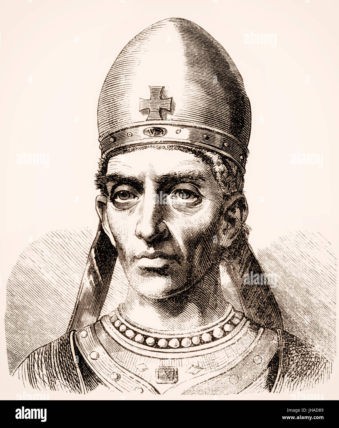 Papa Giovanni X, fu Papa dal marzo 914 fino alla sua morte nel 928 Foto Stock