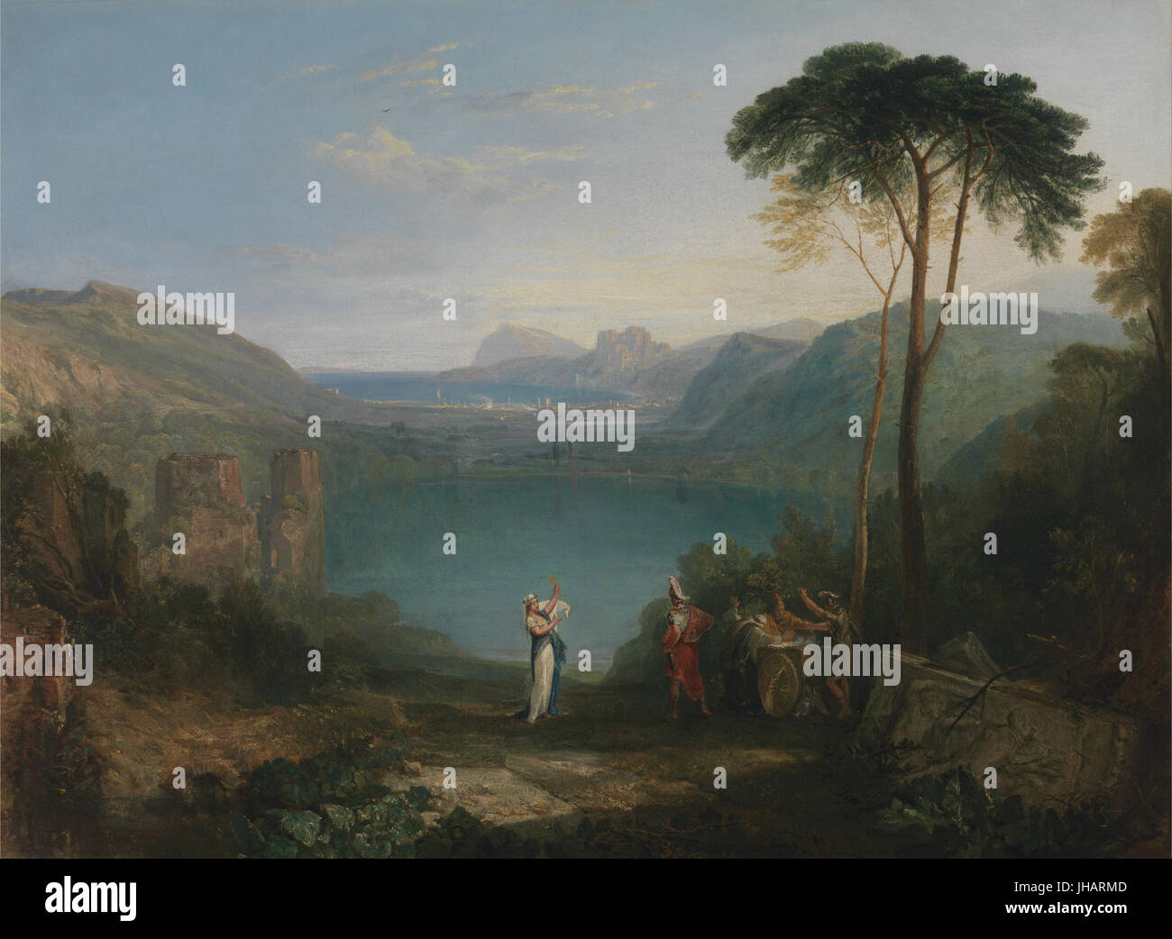 Joseph Mallord William Turner - Lago di Avernus- Enea e la Sibilla Cumaean - Foto Stock