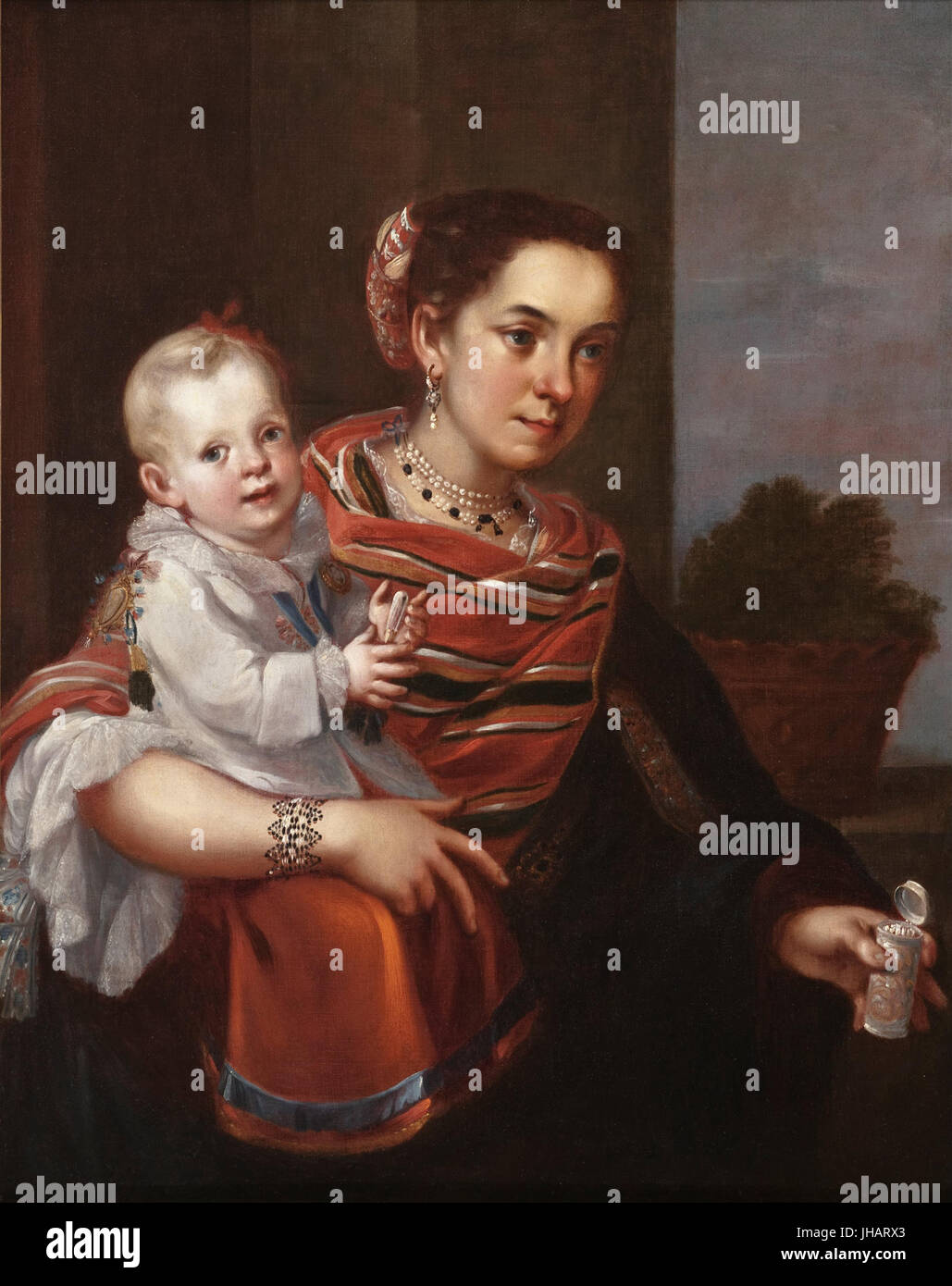 Juan Patricio Morlete Ruiz (attribuito a) - Casta pittura (dal pilota spagnolo e Morisca, Albino) - Foto Stock