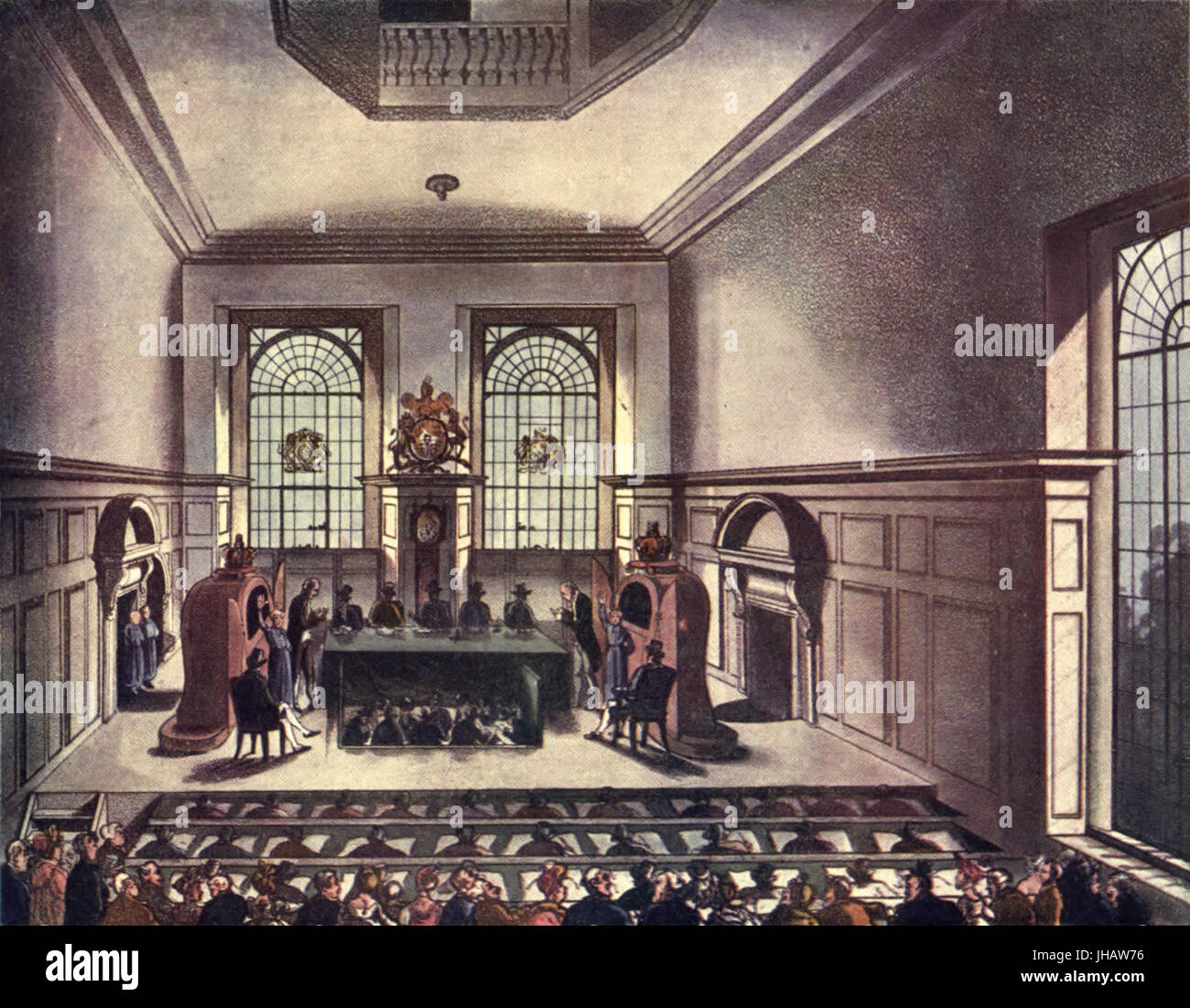 Il microcosmo della piastra di Londra 053 - lotteria Disegno, Cooper's Hall Foto Stock