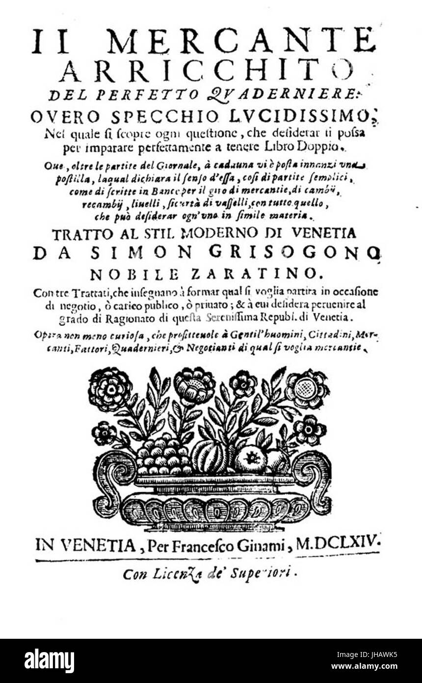 Mercante arricchito del perfetto quaderniere, 1664 - 873931 Foto Stock