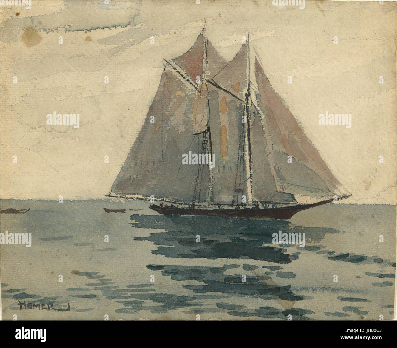 Winslow Homer - Goletta di Gloucester Foto Stock