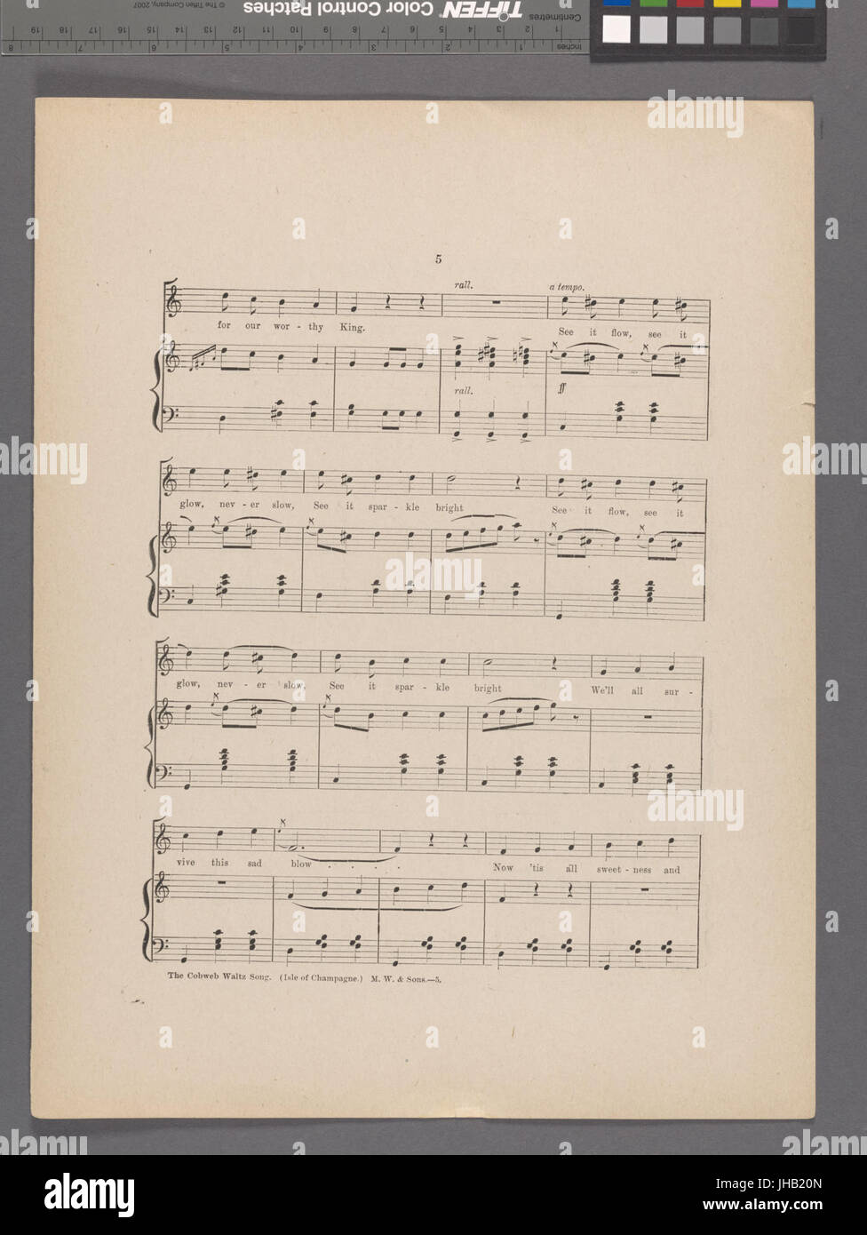 Ragnatela waltz song (NYPL ADE-448606-1689525) Foto Stock