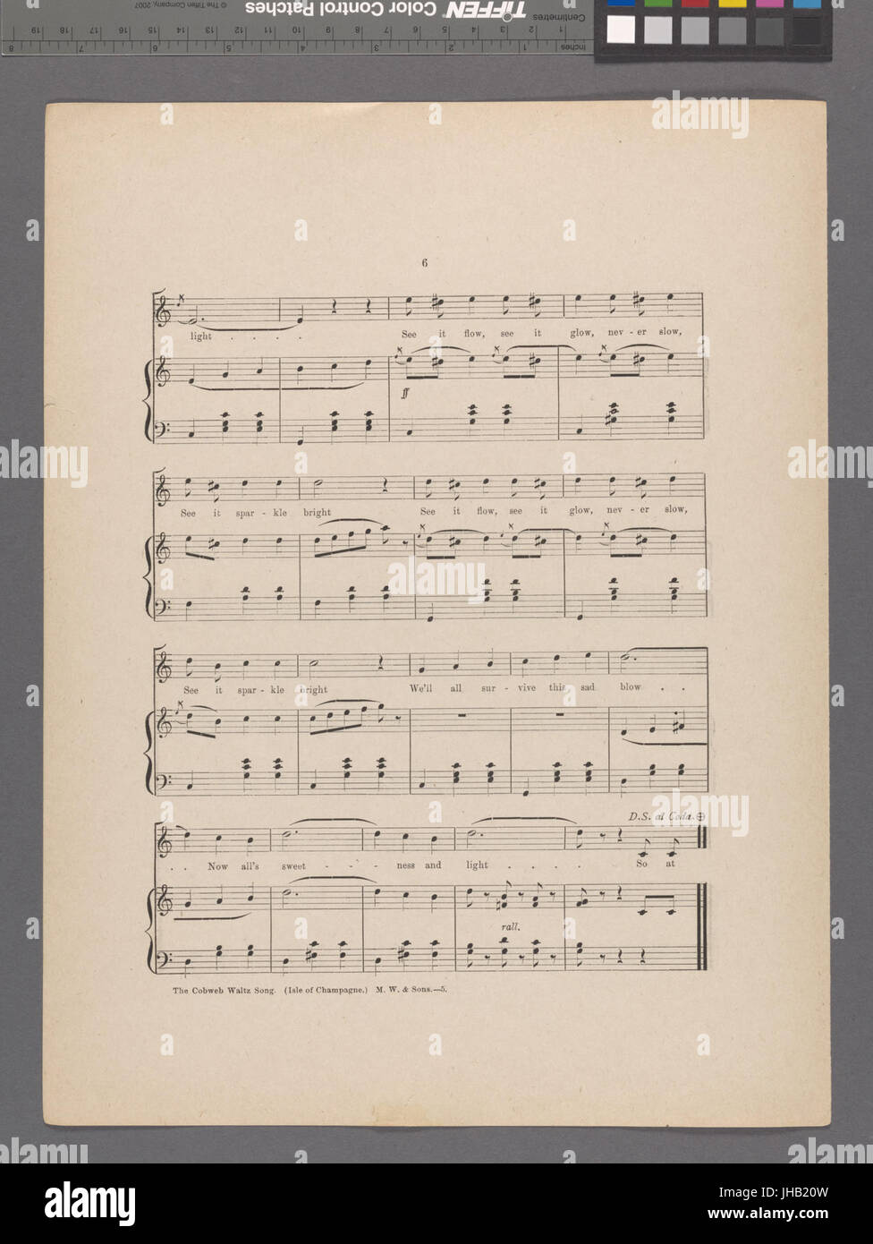 Ragnatela waltz song (NYPL ADE-448606-1689526) Foto Stock