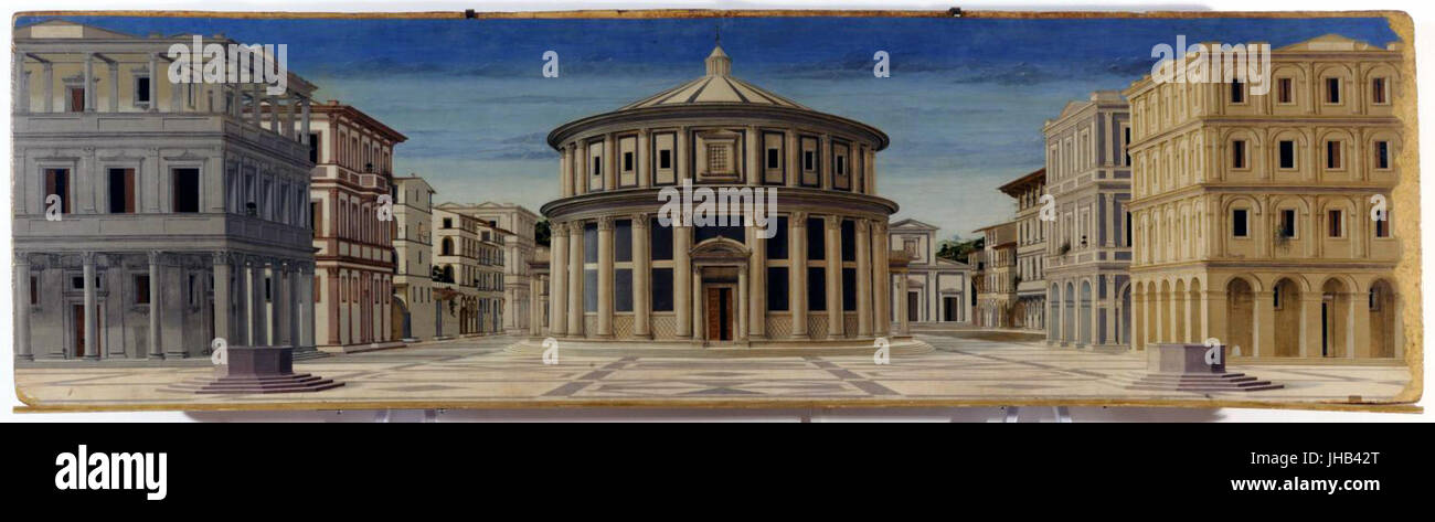 Precedentemente noto come Piero della Francesca - Città ideale - Galleria Nazionale delle Marche Urbino 2 Foto Stock