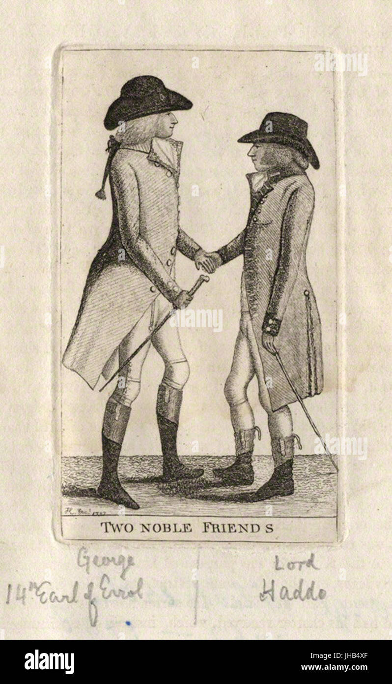 George fieno, xvi conte di Erroll; George, Signore Haddo da John Kay attacco, 1787 Foto Stock