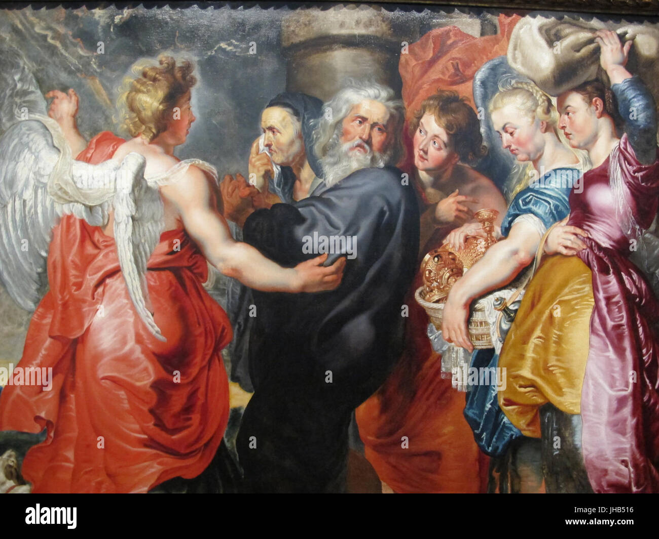 Jacob jordaens (da rubens) lotto e le figlie, 1618-20 ca. 02 Foto Stock