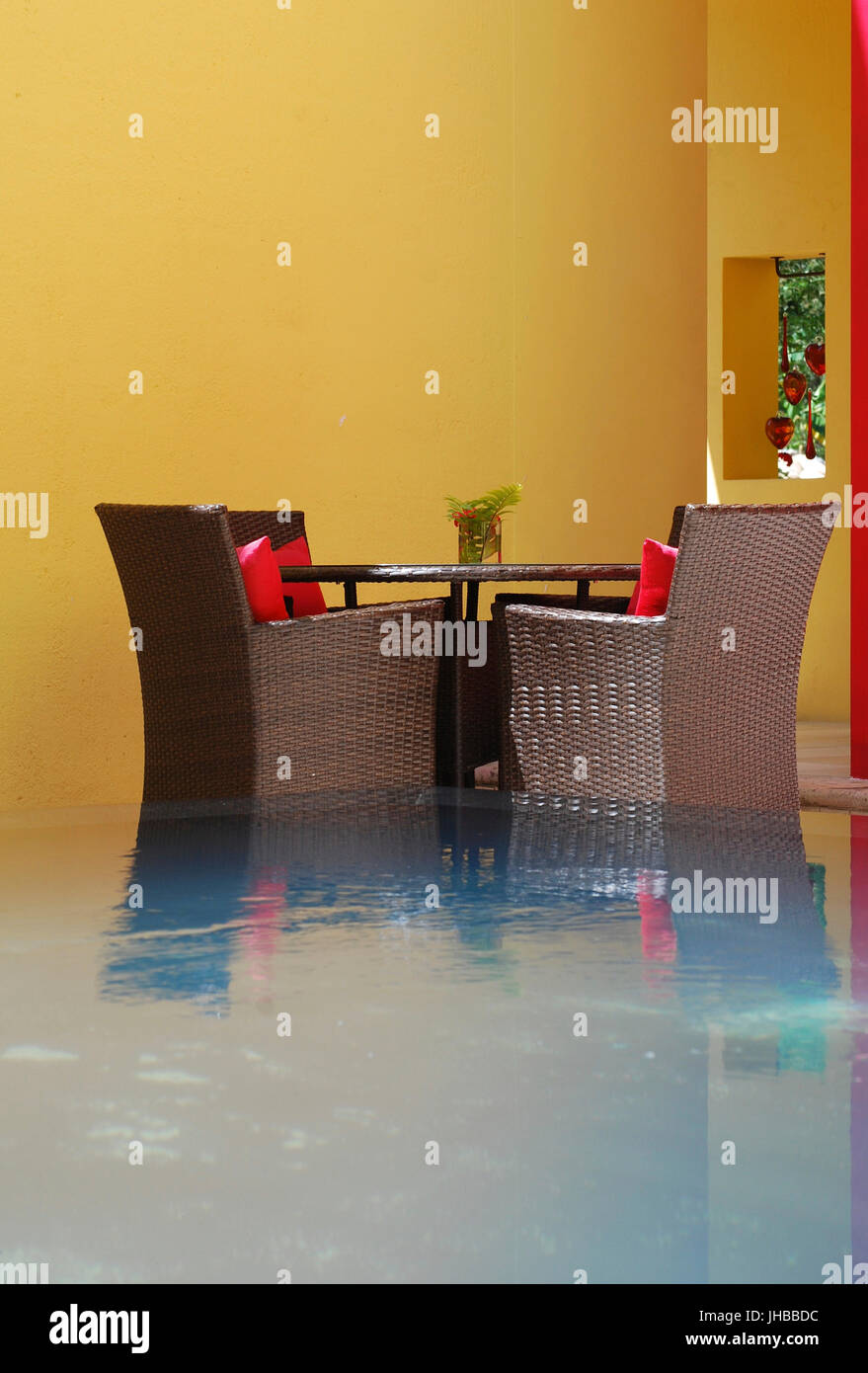 Interno Villa Azalea Inn e Azienda agricola biologica, un Bed and Breakfast vicino a Puerto Vallarta, Messico Foto Stock