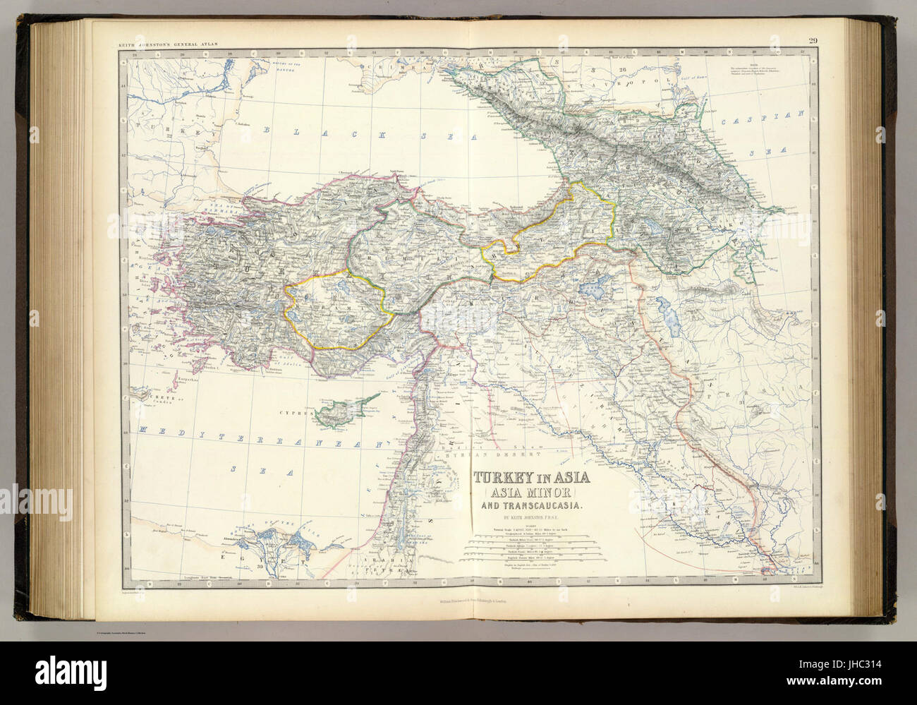 Johnston, Alexander Keith (1804-1871). La Turchia in Asia, la Transcaucasia. 1861 Foto Stock