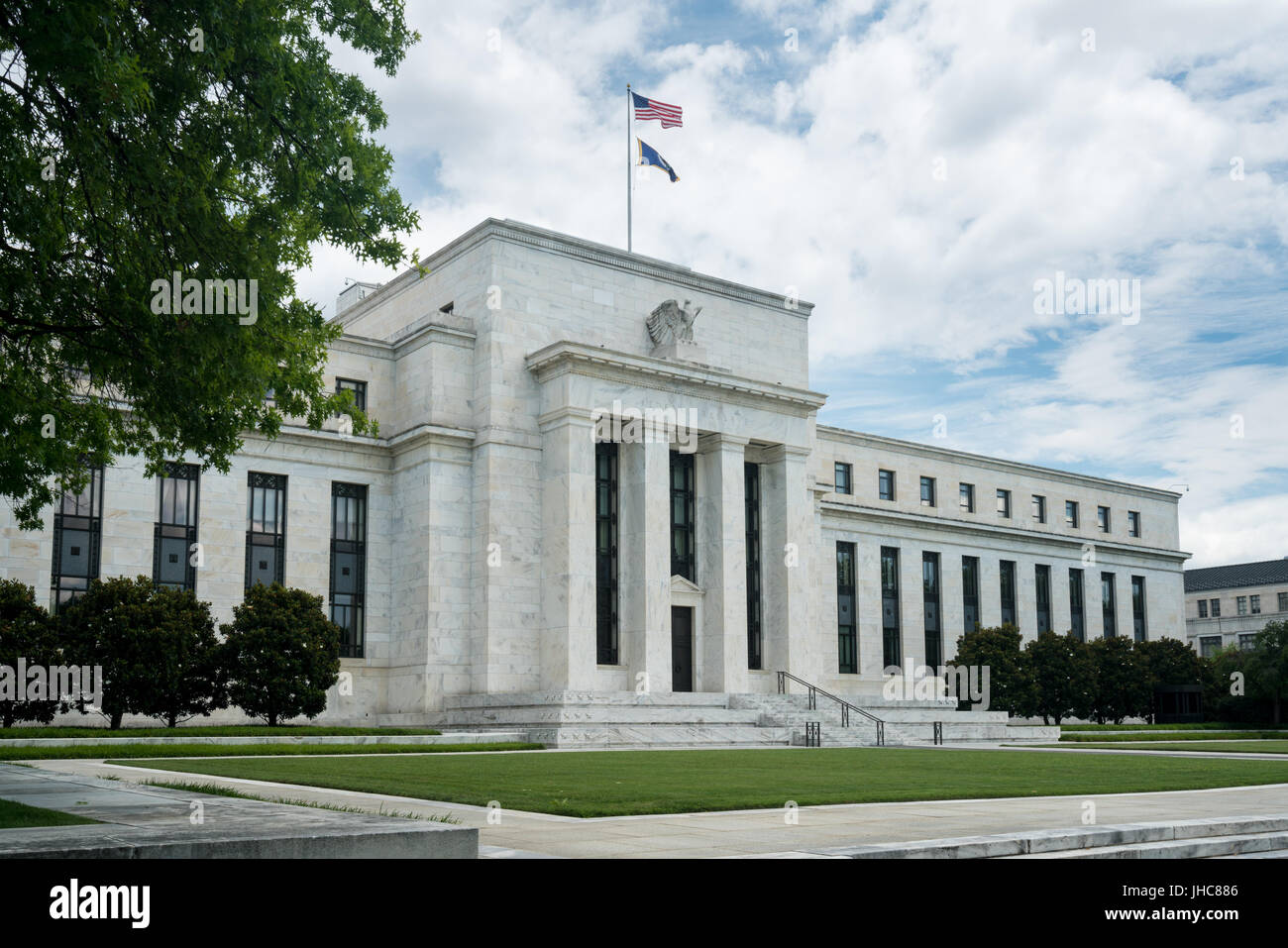 Federal Reserve edificio HQ Washington DC Foto Stock
