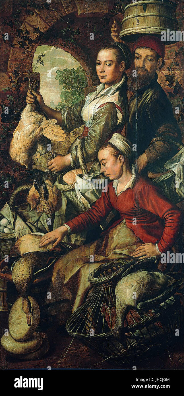 Joachim Beuckelaer - Scena del mercato - Foto Stock