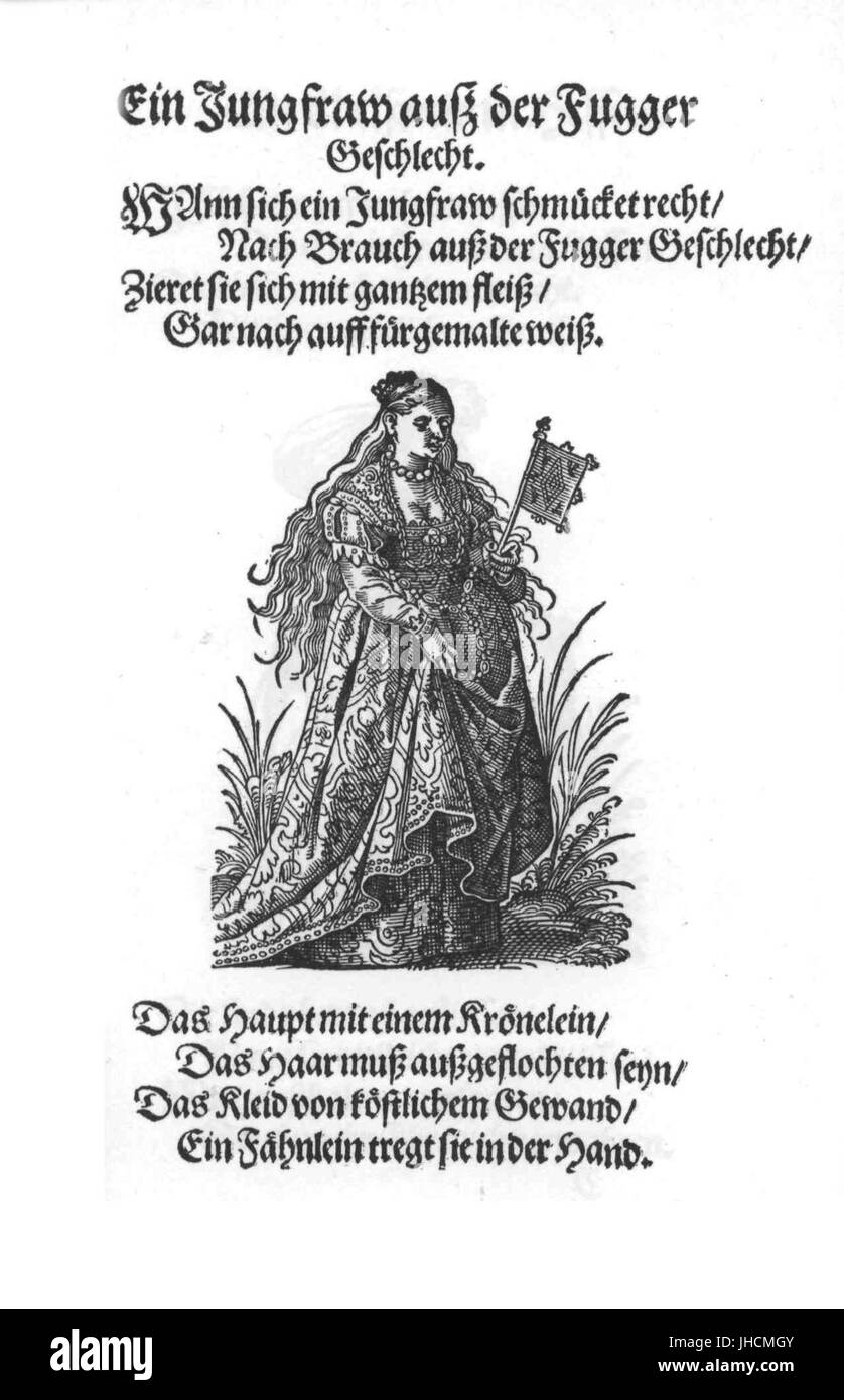 Frauen-Trachtenbuch 009 Foto Stock