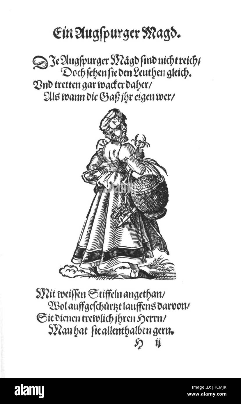 Frauen-Trachtenbuch 031 Foto Stock