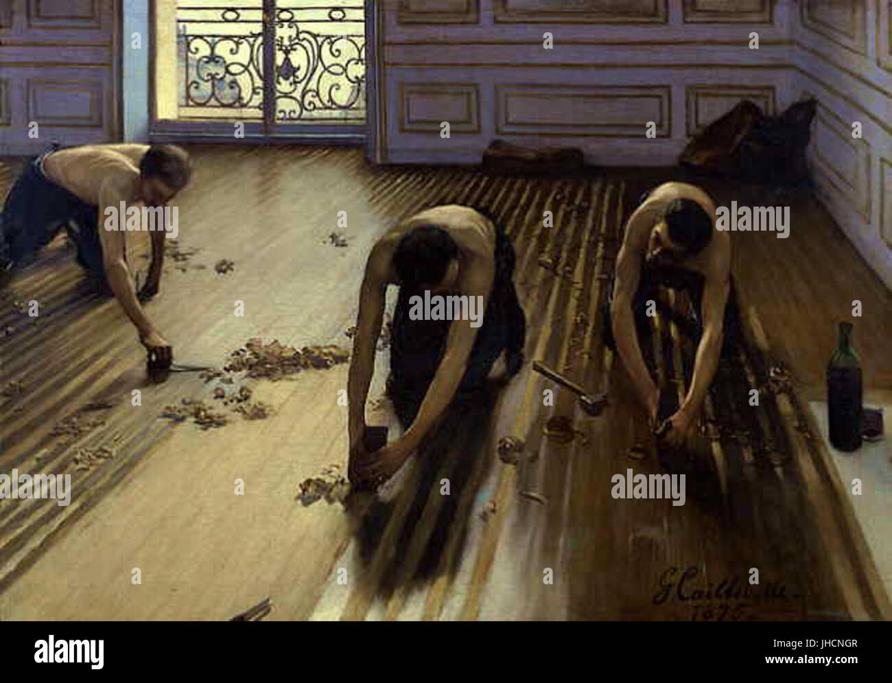 Gustave Caillebotte - Les raboteurs de parquet Foto stock - Alamy