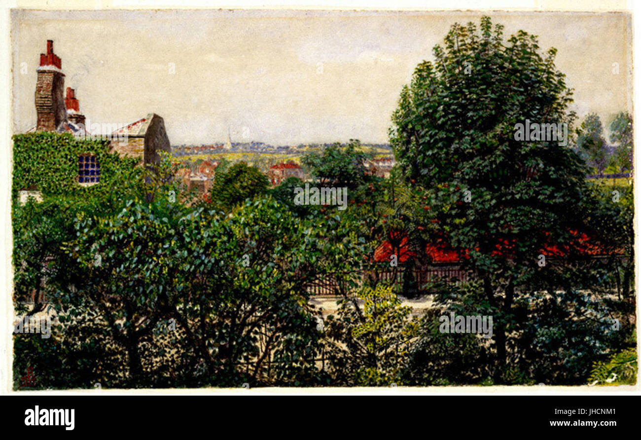 Hampstead dalla mia finestra, 1857 Foto Stock