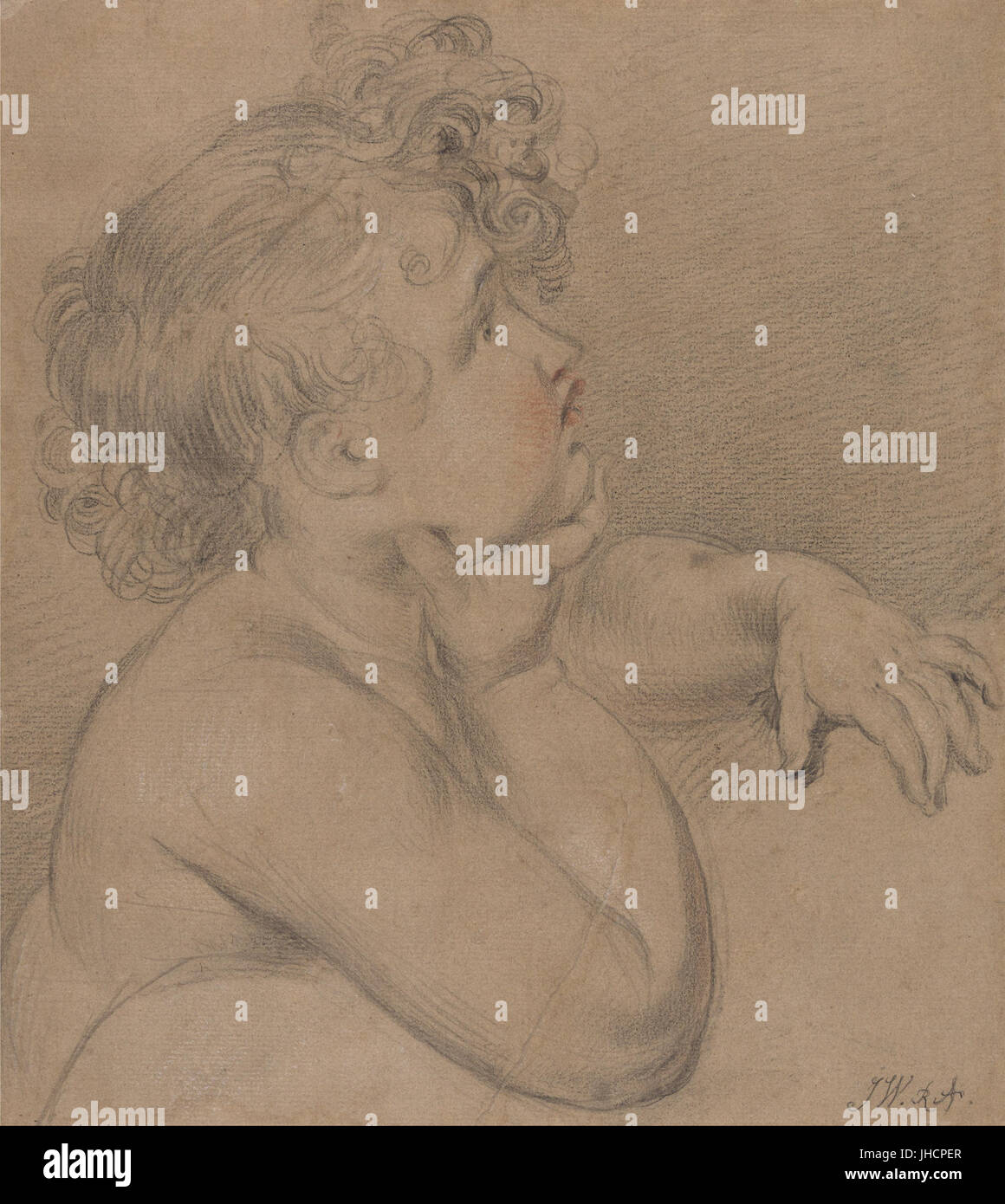 James Ward - lo studio della natura, uno dei Figli della Carità per la grande immagine del Waterloo allegoria - Foto Stock