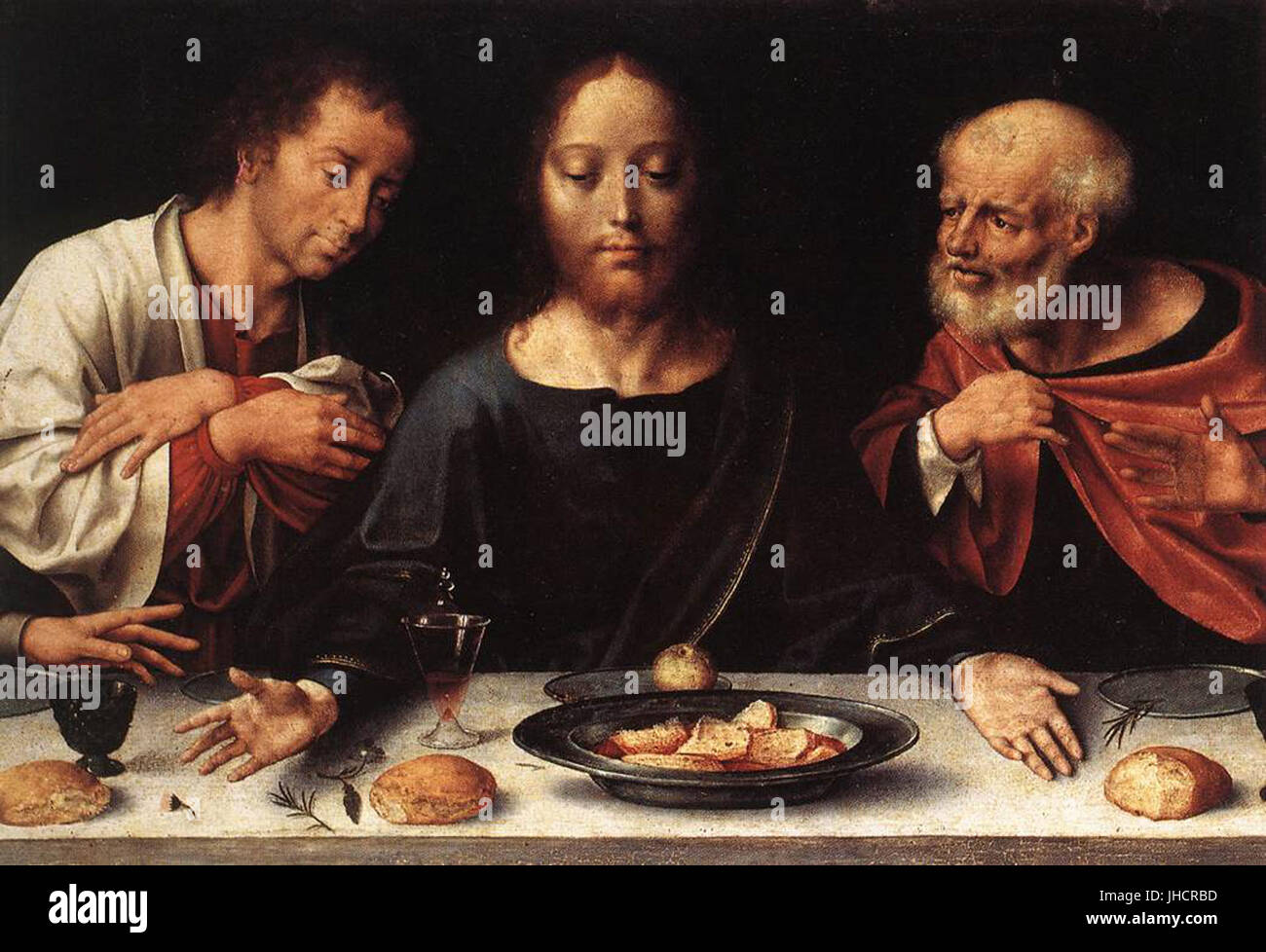 Joos van Cleve - pala d altare del lamento (dettaglio) - WGA5043 Foto Stock