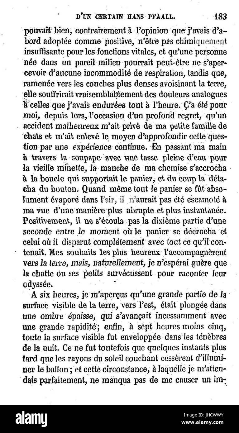 Histoires extraordinaires, 212 Foto Stock