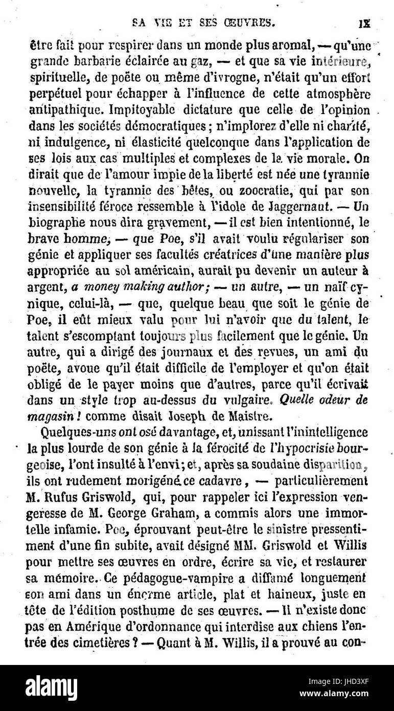 Histoires extraordinaires, 007 Foto Stock