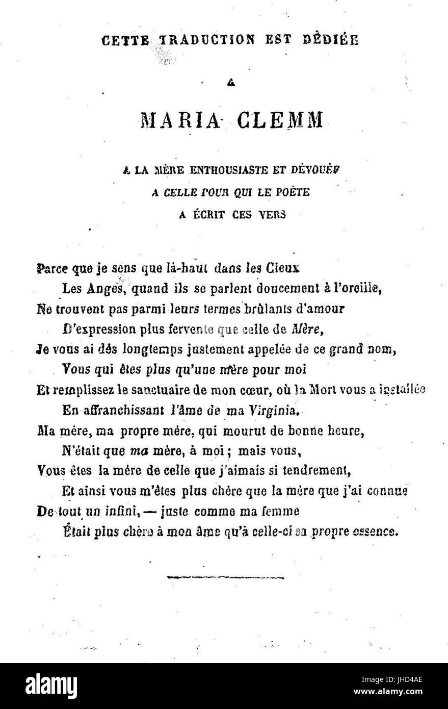 Histoires extraordinaires, 004 Foto Stock