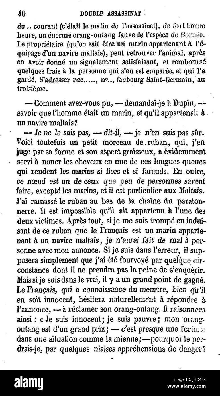 Histoires extraordinaires, 069 Foto Stock