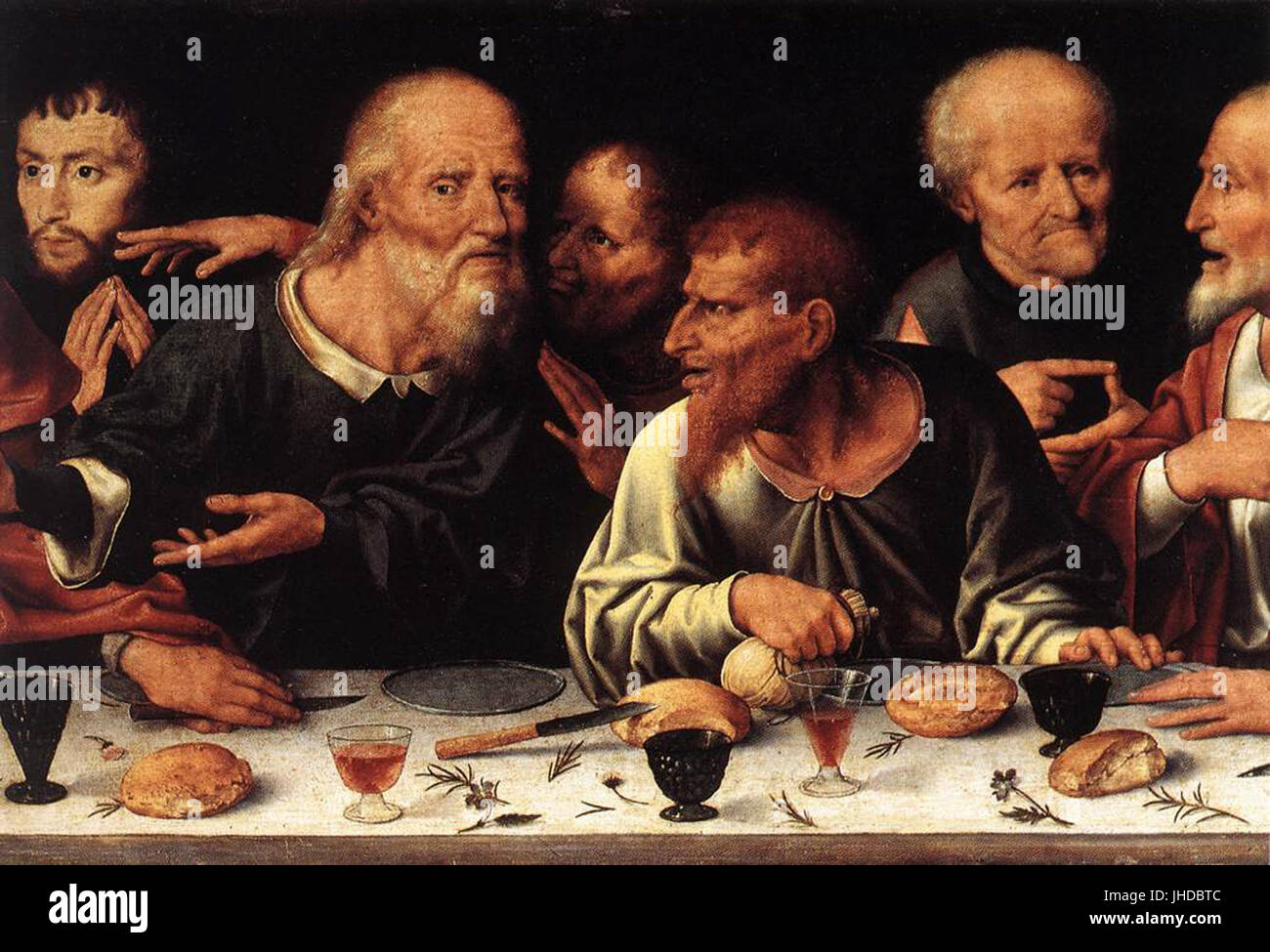 Joos van Cleve - pala d altare del lamento (dettaglio) - WGA5044 Foto Stock