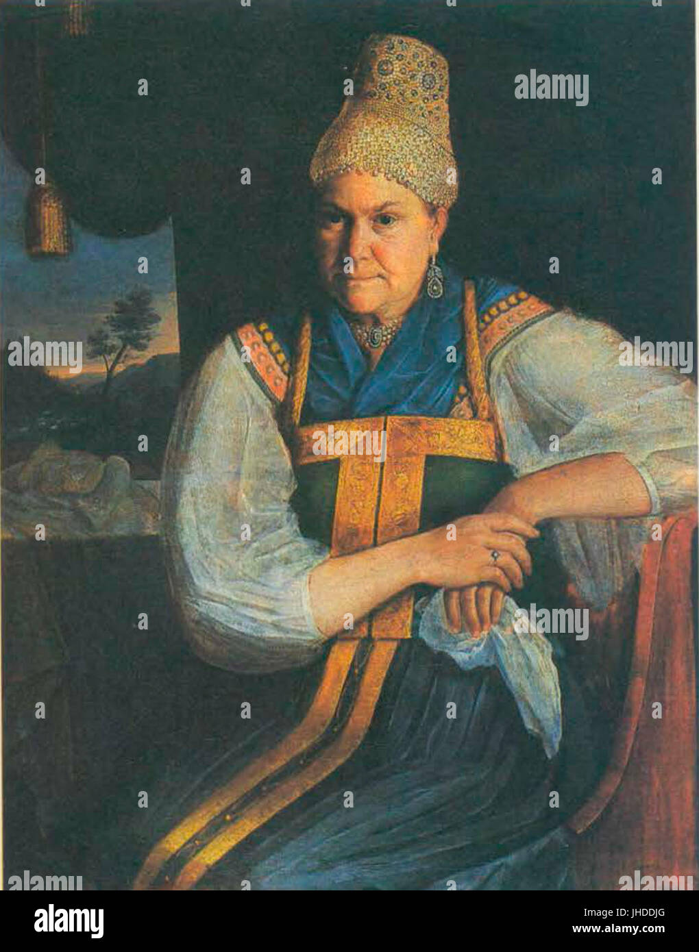 Commerciante moglie da A.Chizhov (1825, Odessa) Foto Stock