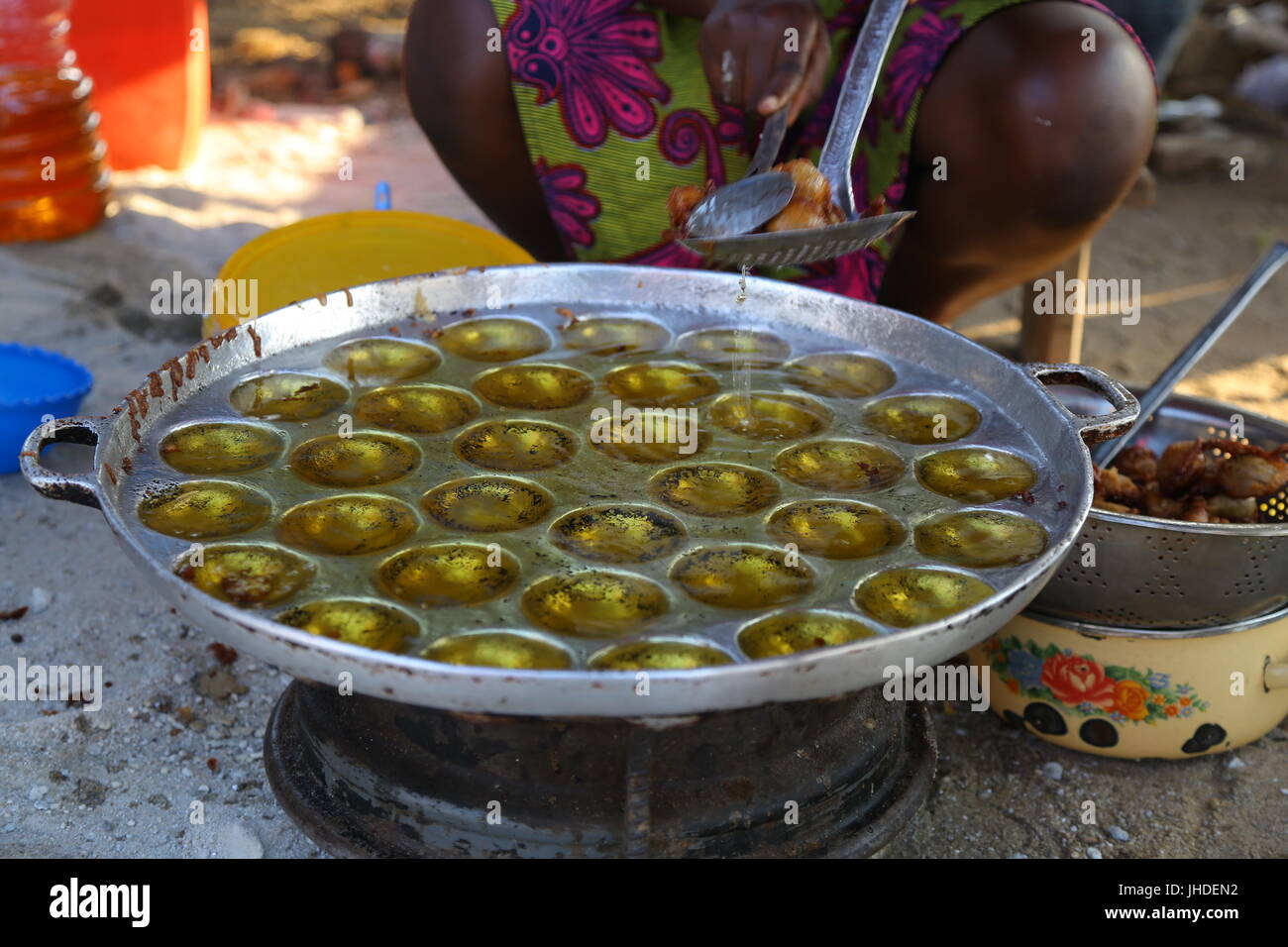 Strada Ivory-Coast i produttori Foto Stock