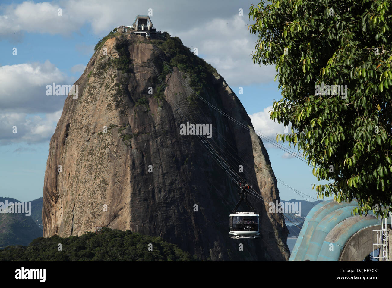 Monorotaia, Morro Pão Açúcar, Rio de Janeiro, Brasile. Foto Stock