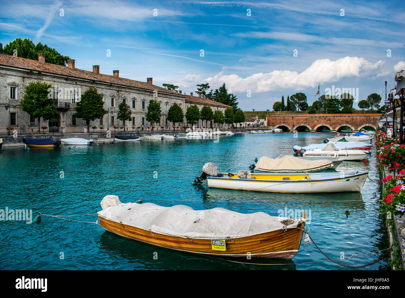 Peschiera del Garda Lago di Garda, Verona, Italia Foto Stock