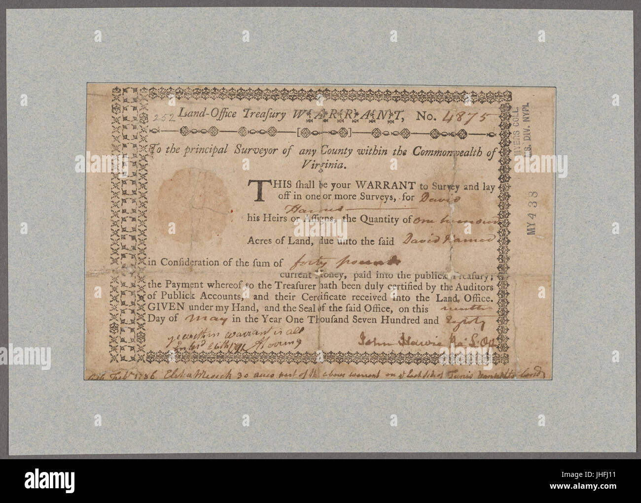 Harvie, John. Virginia (NYPL b11868620-5351613) Foto Stock