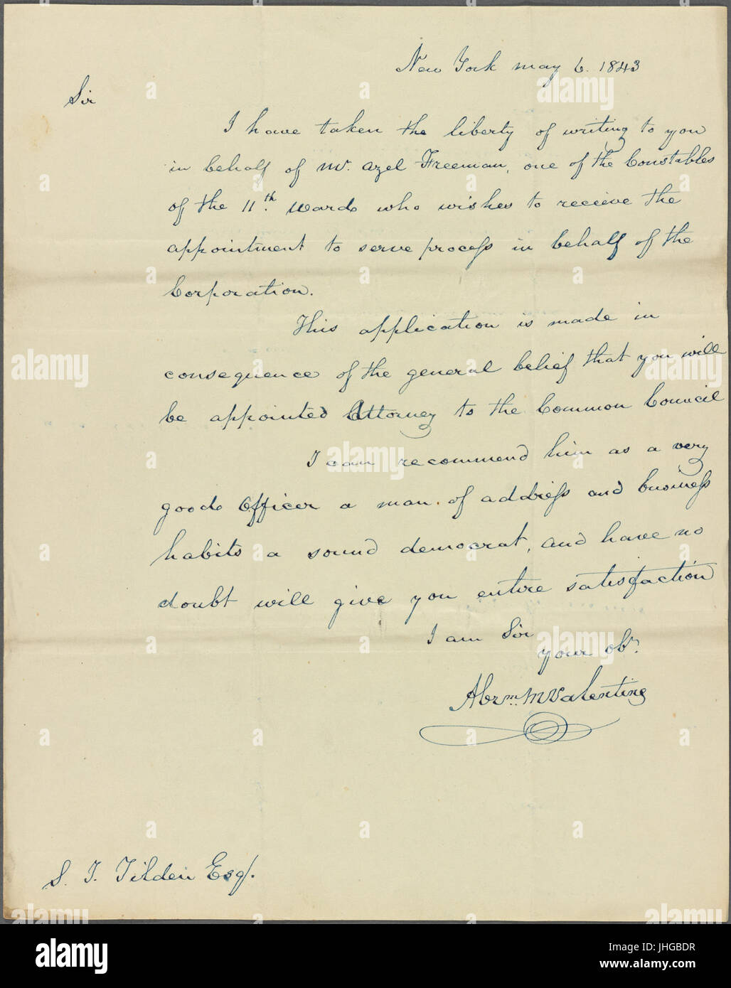 I. C. Counsel della Corporation, 1843-1844 (NYPL b11652246-3925591) Foto Stock