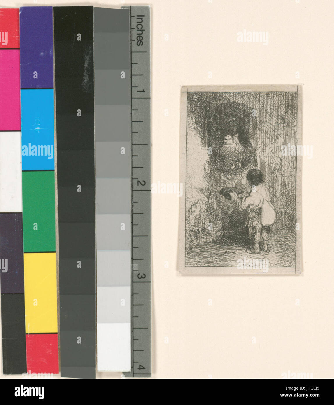 Petit mendiant (NYPL b14917511-1213051) Foto Stock