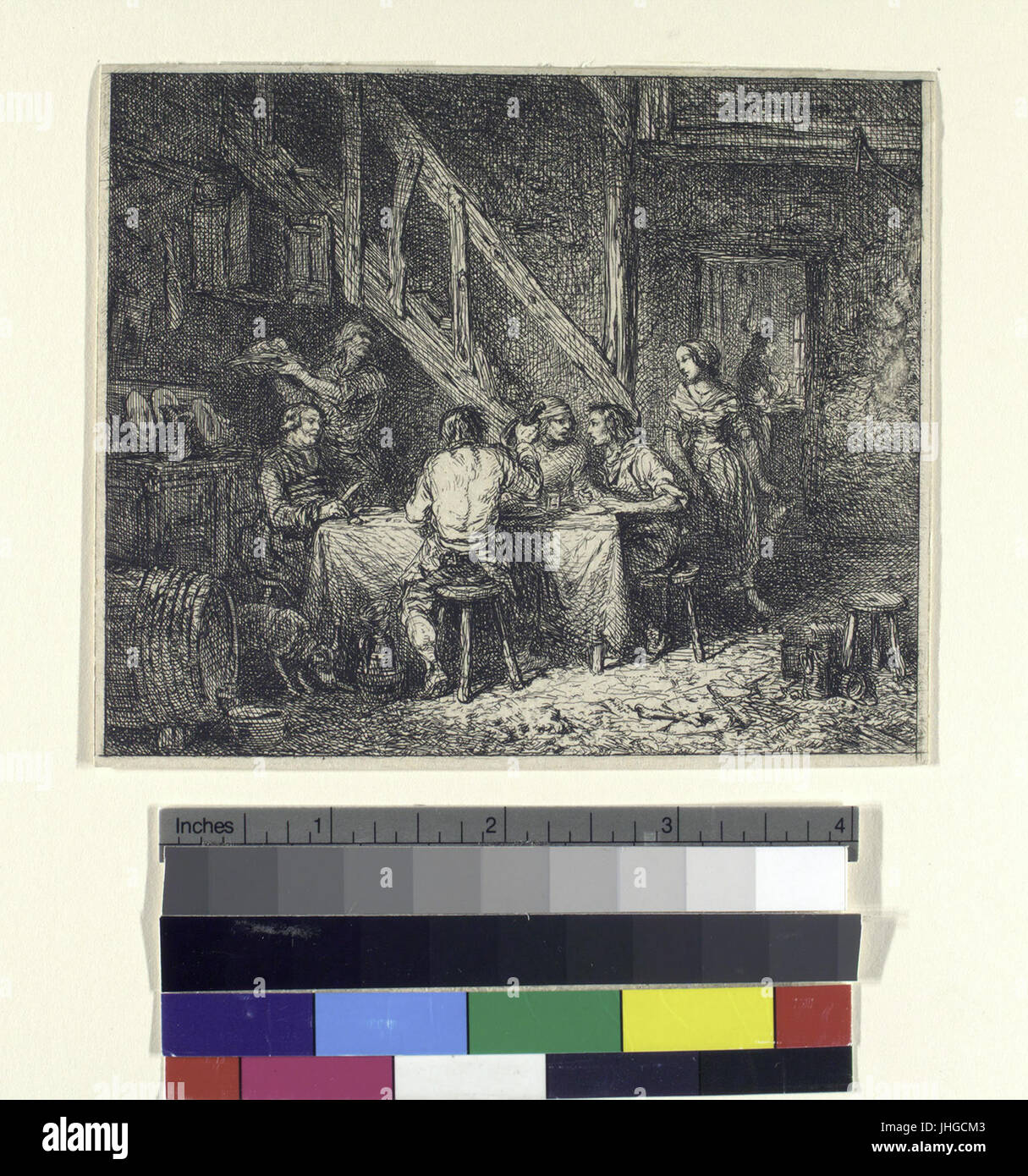 (Le repas de paysans.) (NYPL b14917511-1215262) Foto Stock