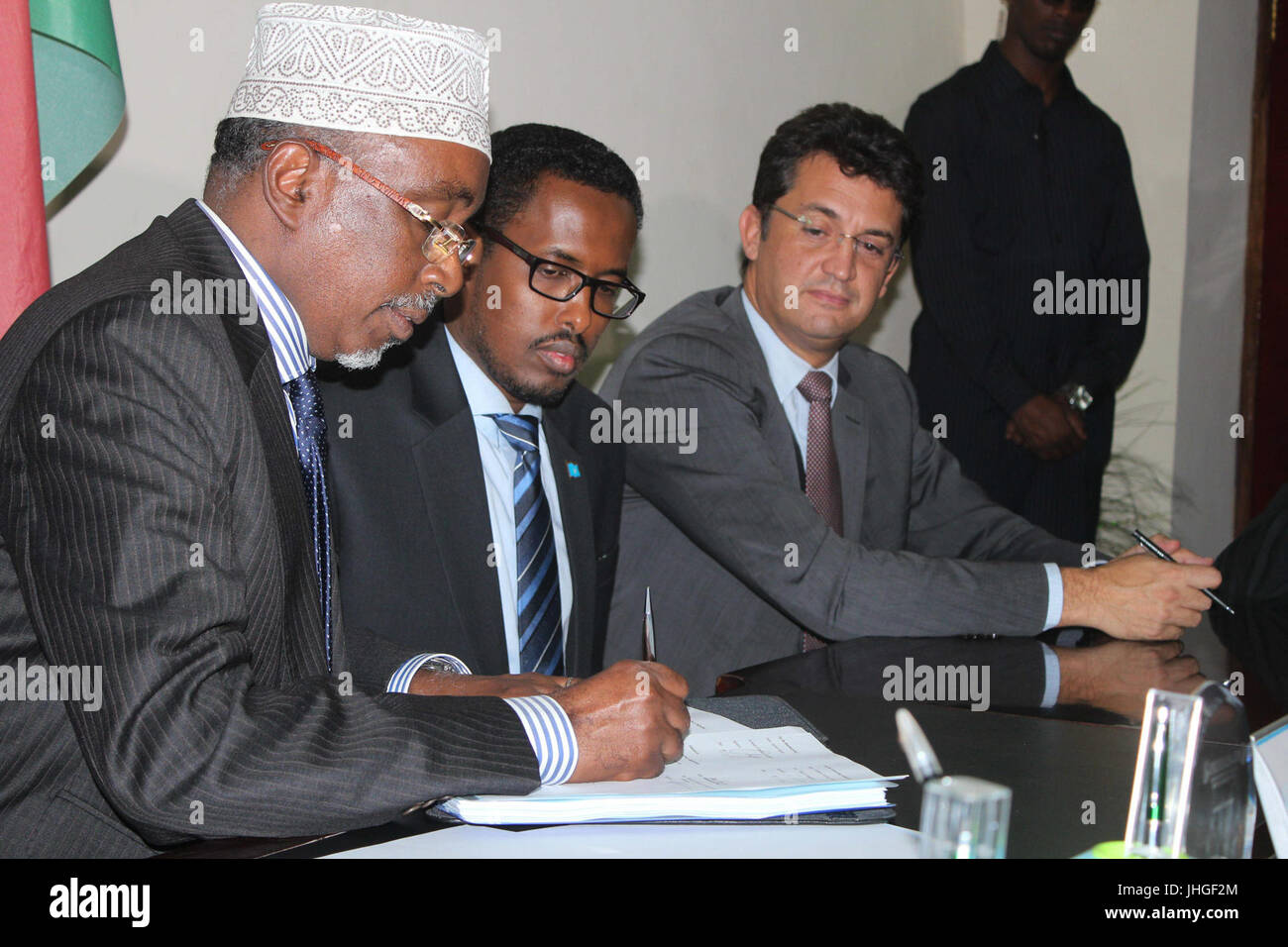 2015 19 Delegazione UE visiti Baidoa-9 (22848493400) Foto Stock