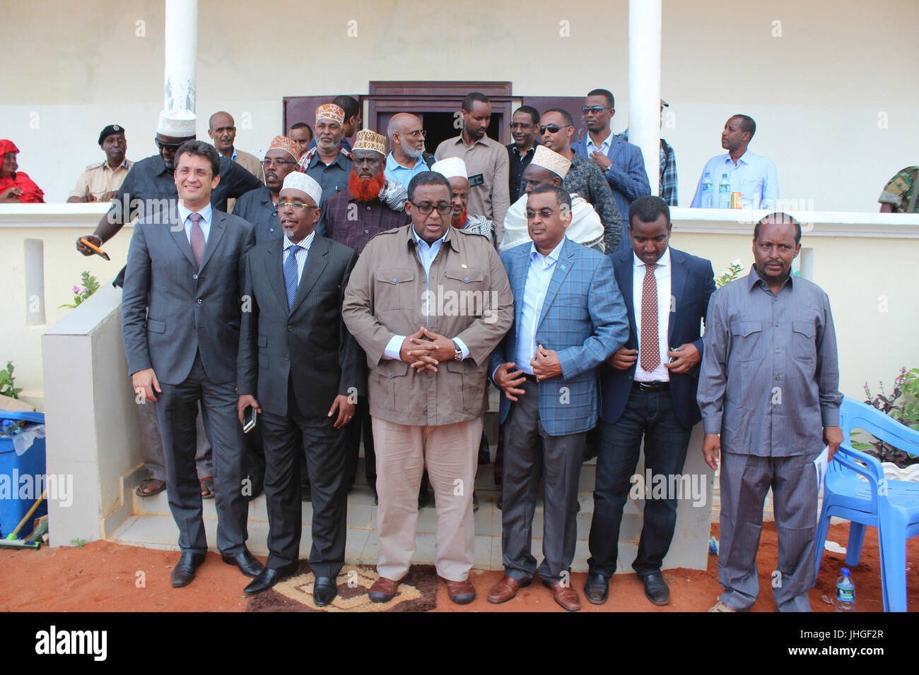 2015 19 Delegazione UE visiti Baidoa-10 (22776324459) Foto Stock