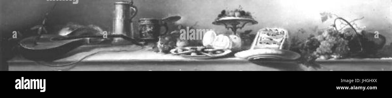 Josef Navratil 1798-1865 - Zatisi s pastikou un pomeranci Foto Stock Josef Navratil 1798-1865 - Zatisi s pastikou un pomeranci Foto Stock