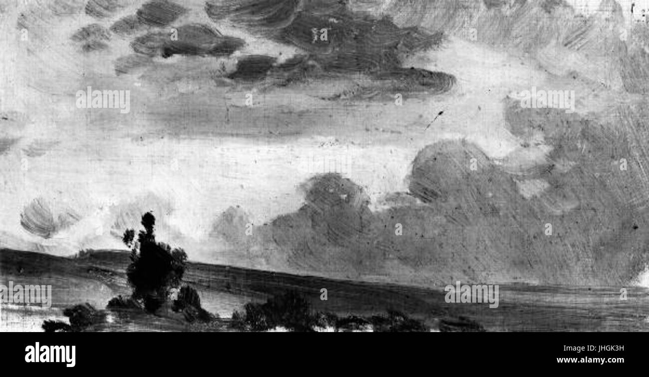 Karel Liebscher 23.2.1851-20.4.1906 - Studie mraku Foto Stock