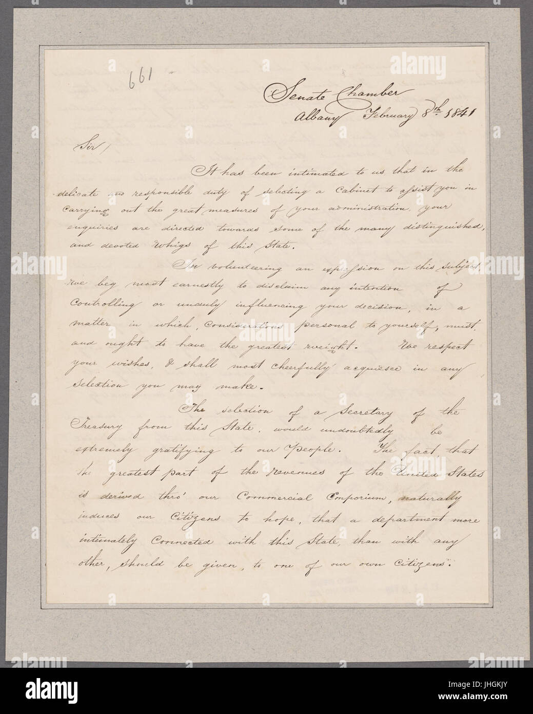 Camera del Senato, Albany (NYPL b11868620-5387944) Foto Stock