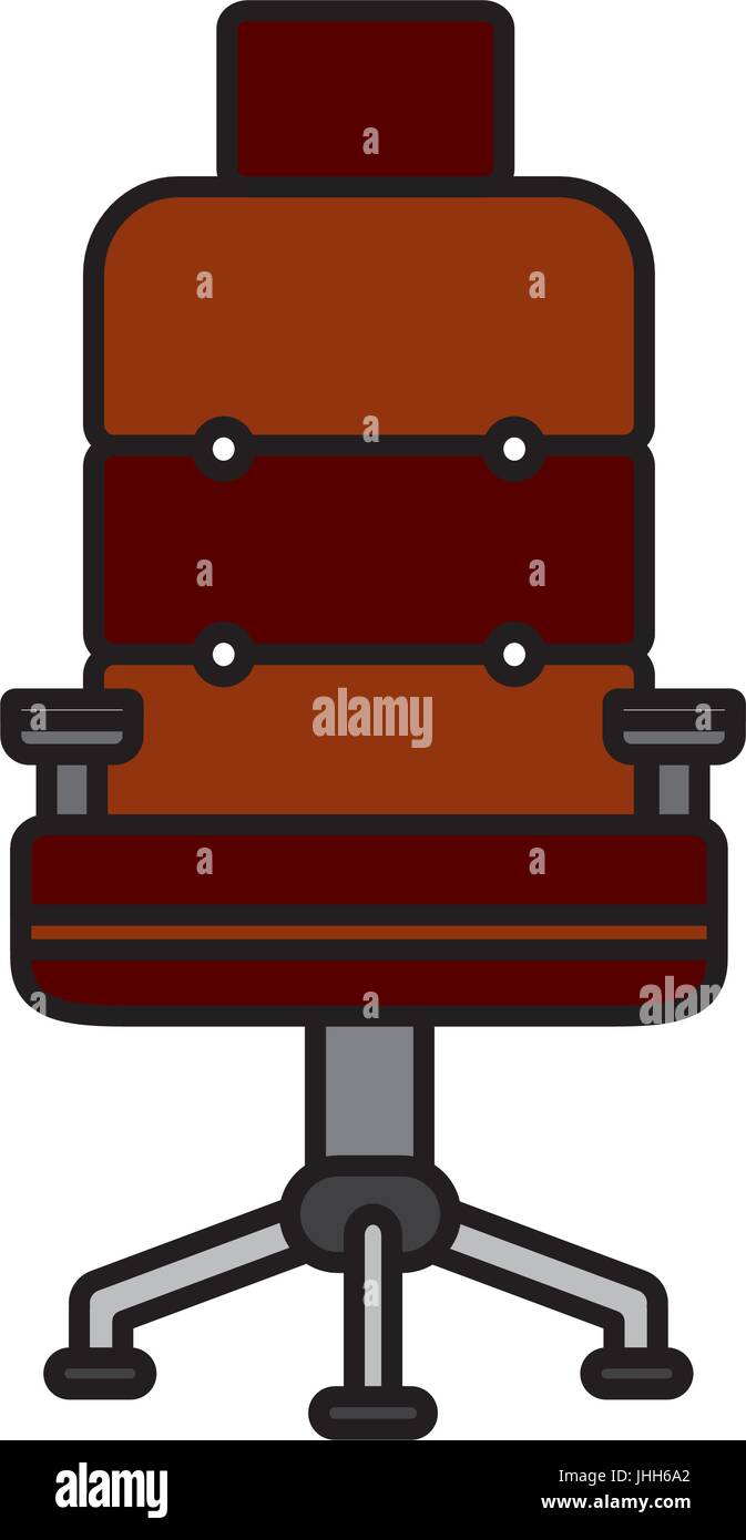 Sedia da ufficio icona Illustrazione Vettoriale