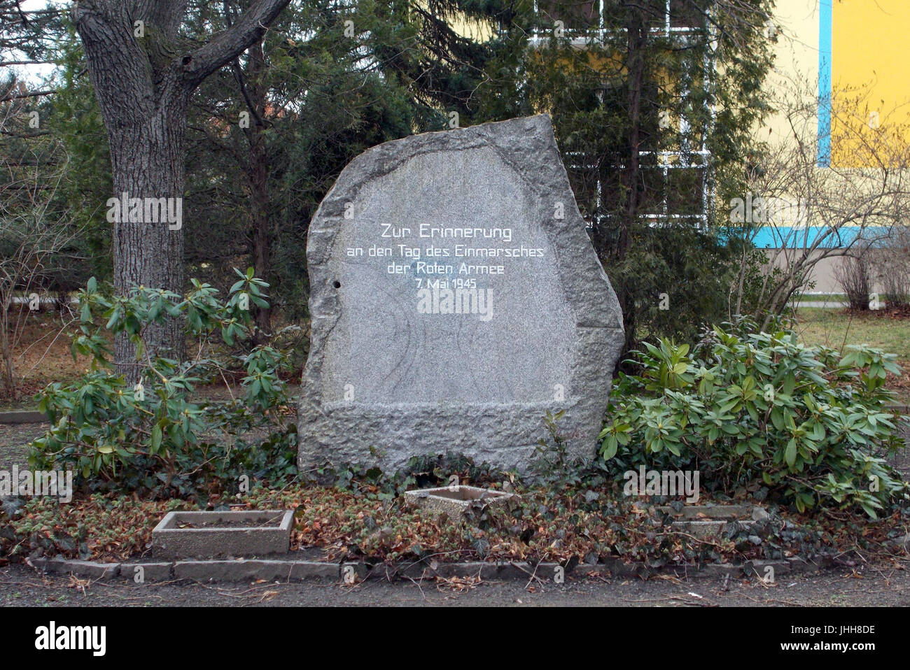 2016 Coswig Denkmal 7. Aprile 1945 Foto Stock