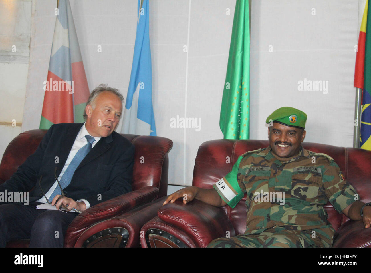 2016 02 14 AMISOM delegati visita Baidoa-7 (25045405795) Foto Stock