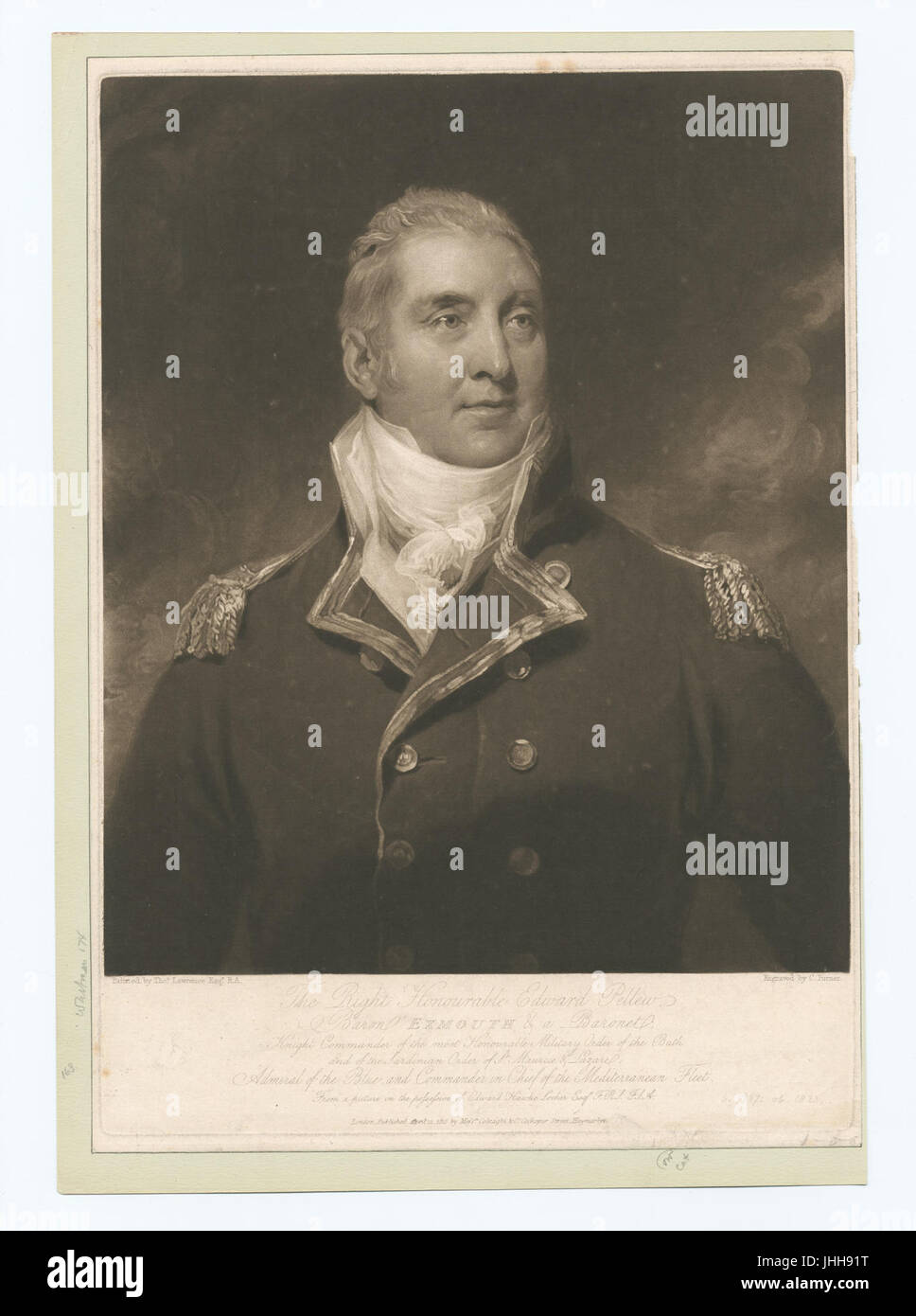 L'onorevole Edward Pellew, Baron Exmouth e un Baronet.. (NYPL b12349139-424164) Foto Stock