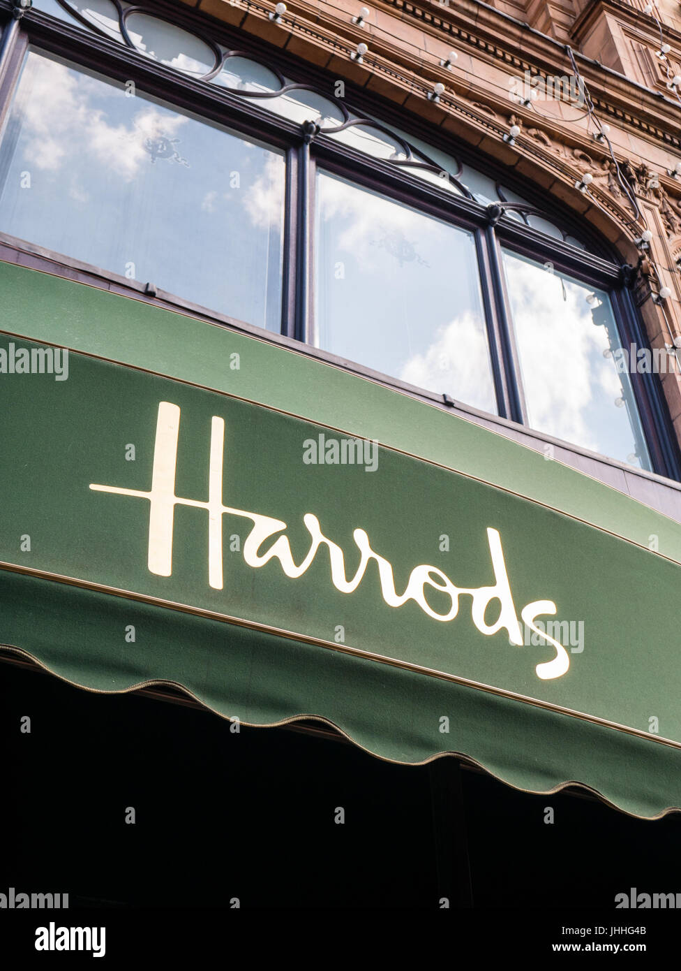 I grandi magazzini Harrods a Londra, Inghilterra Foto Stock